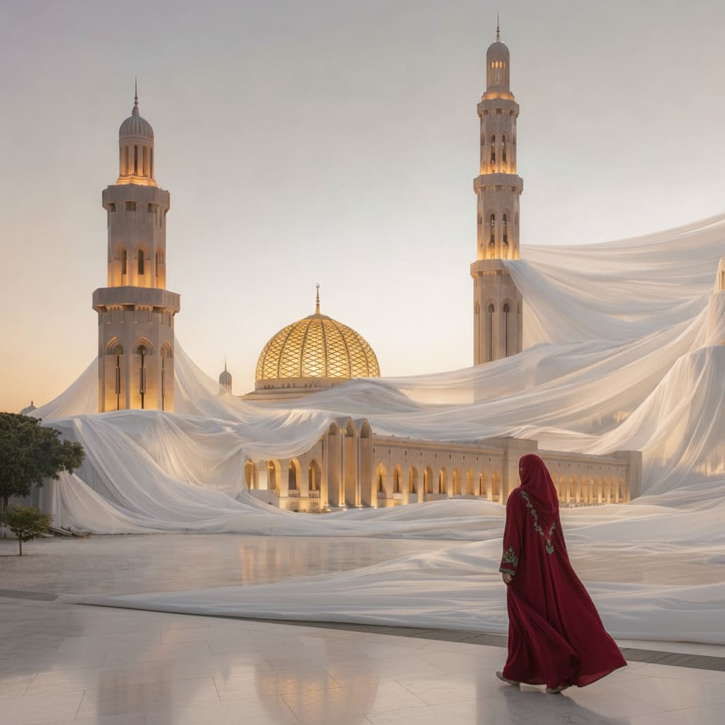 من الإمارات إلى قطر والبحرين والسعودية..وشاح أبيض يلف أبرز معالم الخليج