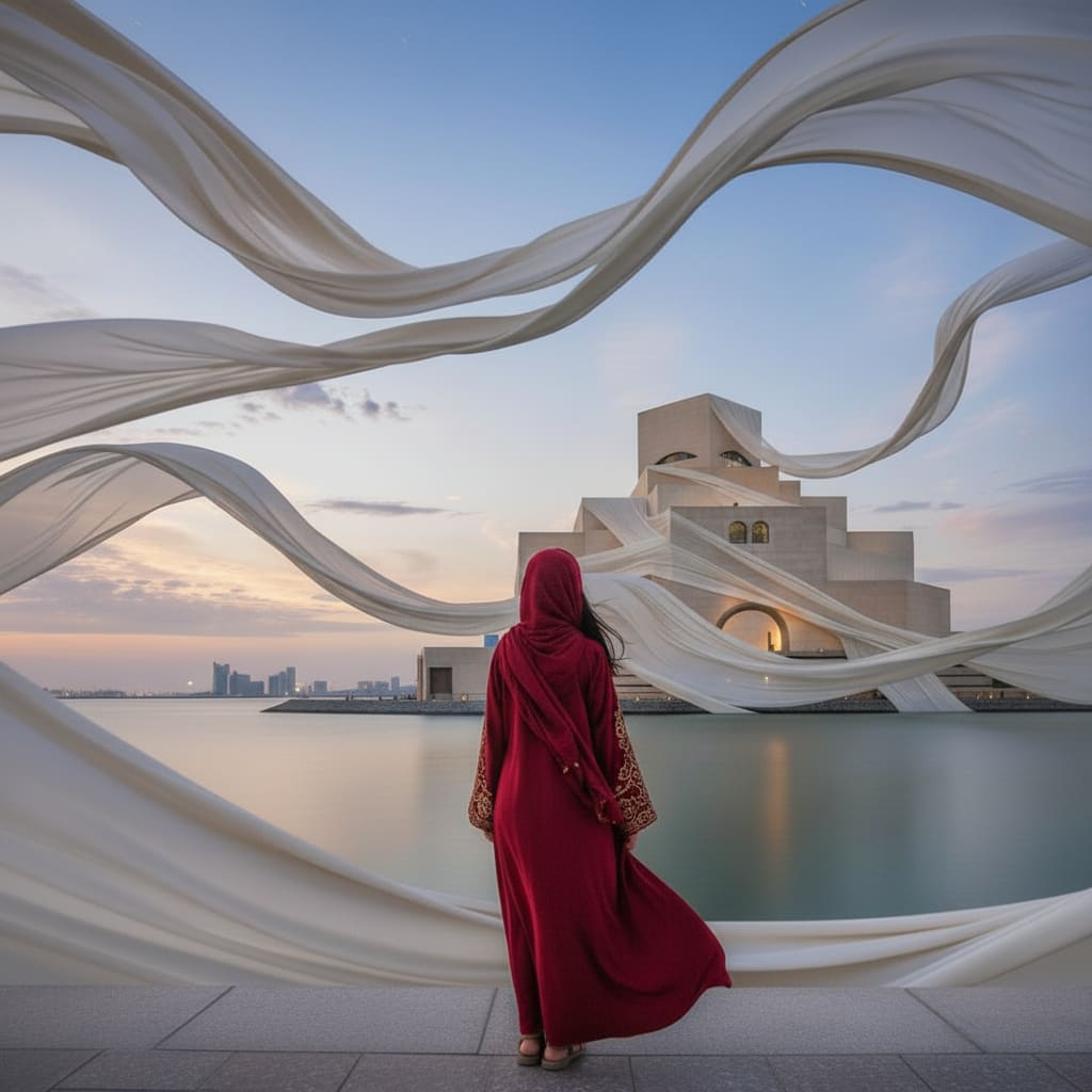 من الإمارات إلى قطر والبحرين والسعودية..وشاح أبيض يلف أبرز معالم الخليج