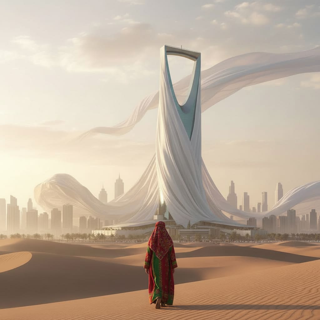 من الإمارات إلى قطر والبحرين والسعودية..وشاح أبيض يلف أبرز معالم الخليج