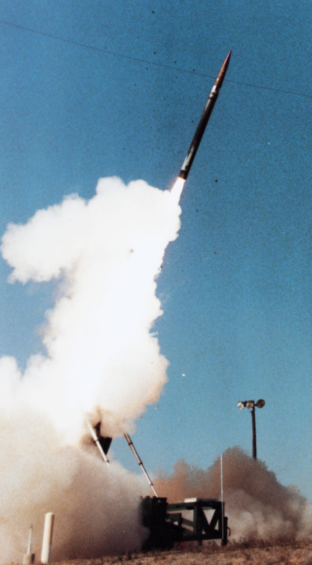 صورة ارشيفية لصاروخ بمنظومة "ثاد"