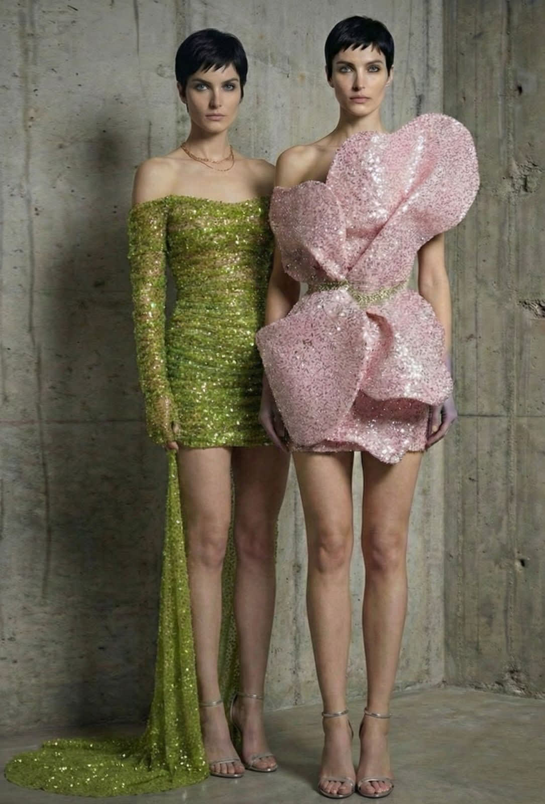 يميل معلوف إلى القصّات التي تتبع خطوط الجسد من دون أن تقيّده.