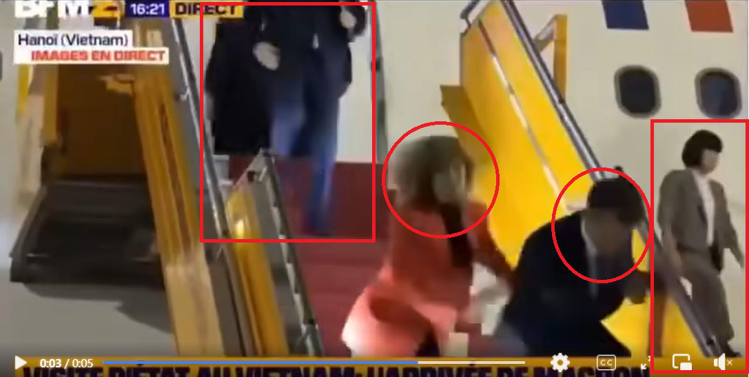 لقطة شاشة من الفيديو الزائف تُظهر احتوائه على مدخلات غير حقيقية 