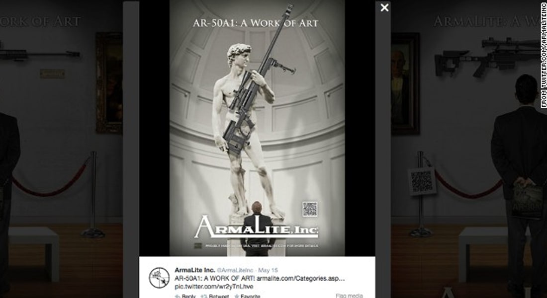 تمثال لـ "مايكل أنجلو" حاملا بندقية أمريكية يثير غضب إيطاليا