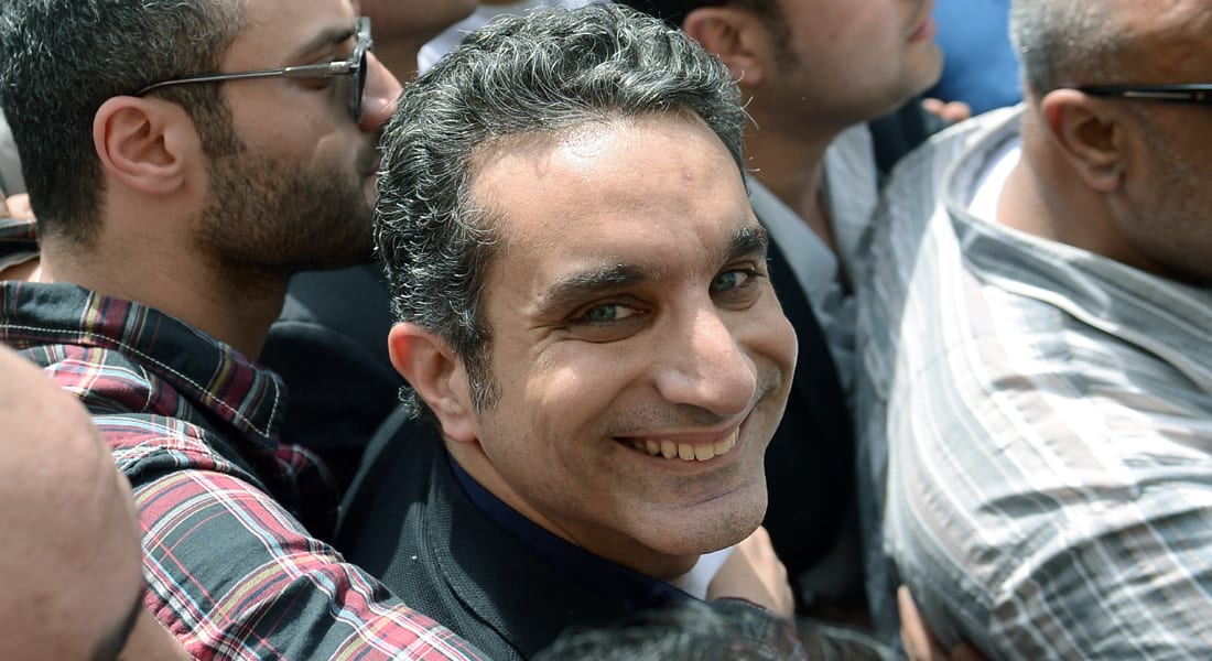 باسم يوسف لا يتهم أحدا بالتشويش على برنامجه ويستغرب رد نايل سات