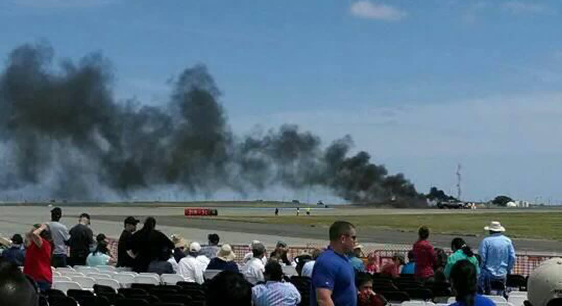 أمريكا: تحطم طائرة بقاعدة ترافيس الجوية بكاليفورنيا