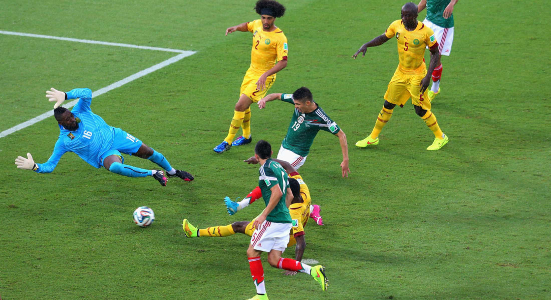 كأس العالم 2014.. فوز مستحق للمكسيك على أسود الكاميرون بهدف دون رد