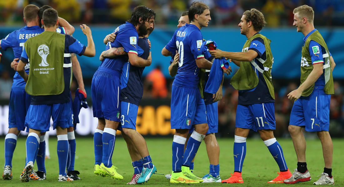 مونديال 2014: إيطاليا تنهي مباراتها أمام إنجلترا بالفوز بهدفين لهدف