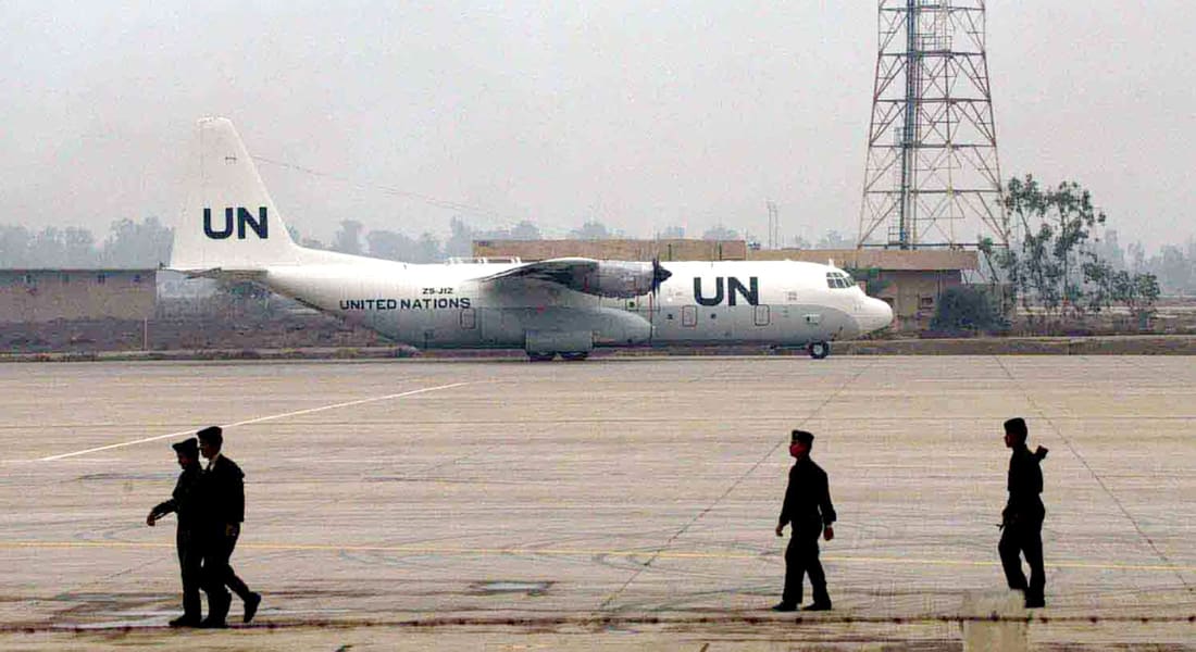 الأمم المتحدة: هبوط طائرة على متنها أول حمولة مساعدات إنسانية إلى أربيل بالعراق