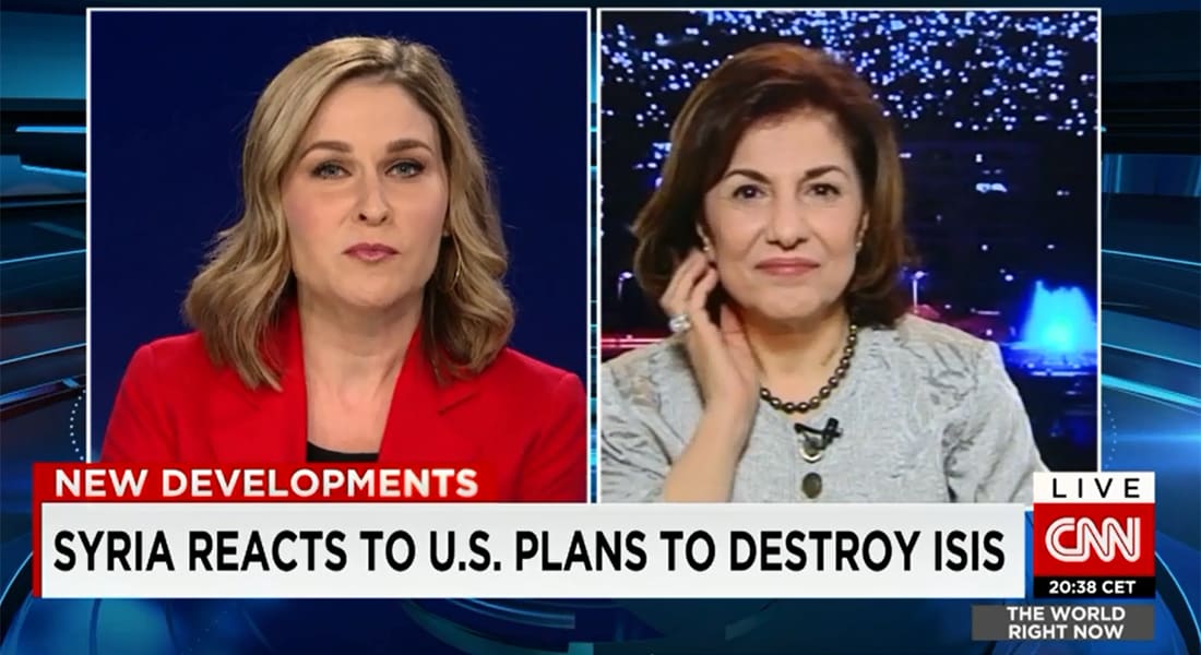 في مقابلة مع CNN.. شعبان لا تستبعد إسقاط مقاتلات أمريكية حال ضرب داعش داخل سوريا