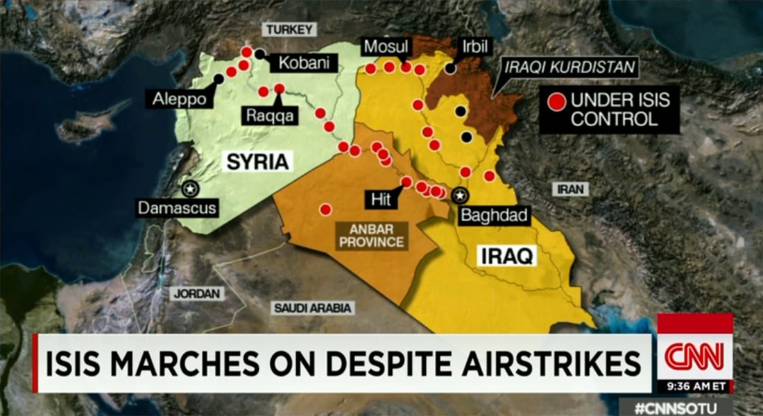 سيناتور أمريكي لـCNN: داعش تأقلم مع الضربات الجوية وينتصر.. والتنظيم يمكنه السيطرة على مطار بغداد