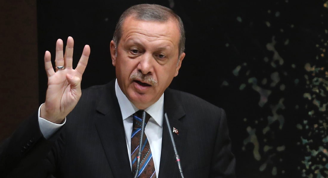 أردوغان يندد بمذكرة توقيف القرضاوي ويدافع عن تدريس اللغة العثمانية ويطلب دعم الجيش الحر بعملية برية