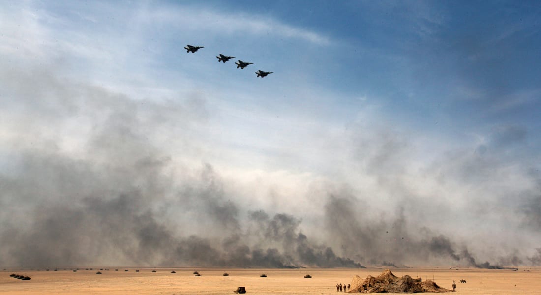 شاهد فيديو التنسيق بين الجيش وسلاح الجو العراقي لصد هجوم داعش على مصفاة بيجي