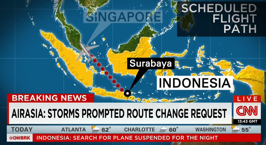 بعد فقدان الاتصال بها الأحد.. المسافرون على متن رحلة ""آير آسيا" QZ8501 من 6 جنسيات