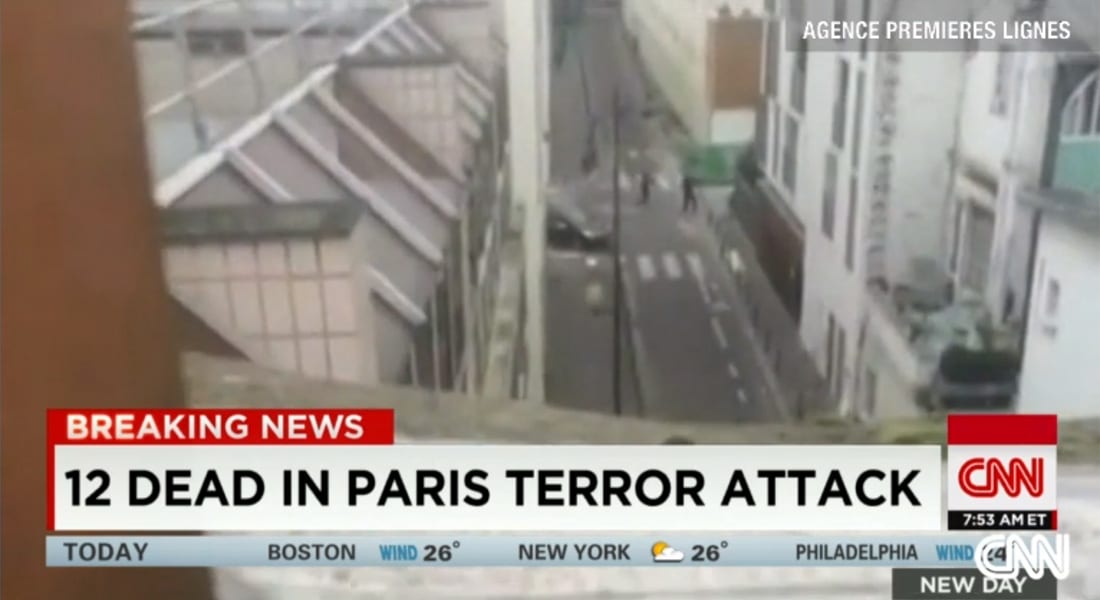 تغريدة من شخص على دراية بنشاط داعش تشير لاحتمال تورط التنظيم بالهجوم على الصحيفة الفرنسية تشارلي إيبدو