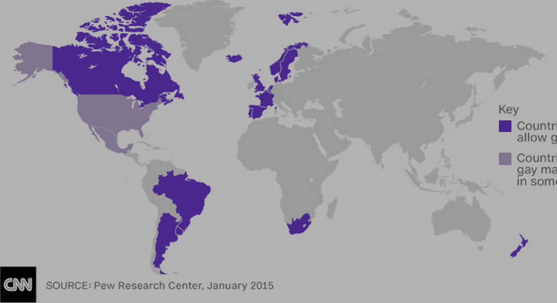 على الخريطة.. المناطق والدول التي تسمح بزواج مثليي الجنس
