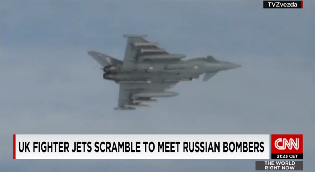 مقاتلتان بريطانيتان تعترضان طائرة روسية قرب المجال الجوي جنوب البلاد