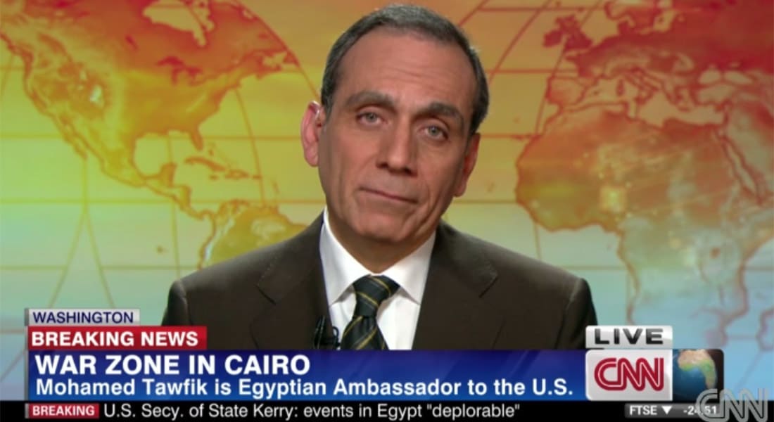 سفير مصر بأمريكا لـCNN: كل المصريين مع السيسي بضرب داعش وطرح تشكيل قوات عربية موحدة يُبحث مع الشركاء