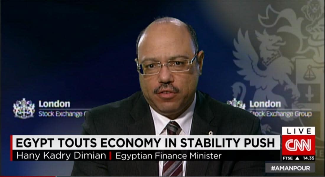 وزير الاقتصاد المصري لـCNN: معدلات النمو المتصاعدة تشير لسيرنا على السكة الصحيحة.. والعمليات ضد داعش مساحتها أقل من 0.5% من سيناء