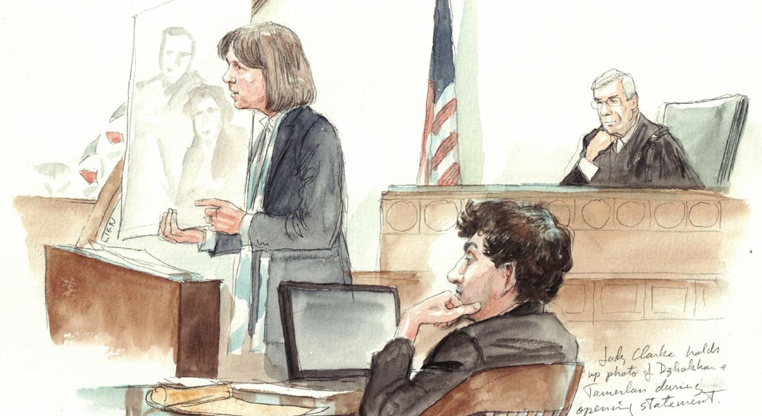 تفجير ماراثون بوسطن.. محامية تسارناييف أمام المحكمة: "نعم هو الفاعل"