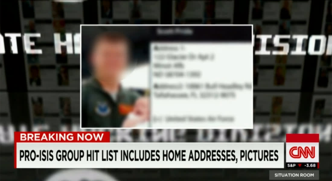نائب بالكونغرس يبين لـCNN كيف حصل داعش على أسماء 100 عسكري أمريكي بقائمة "المهدور دمهم"