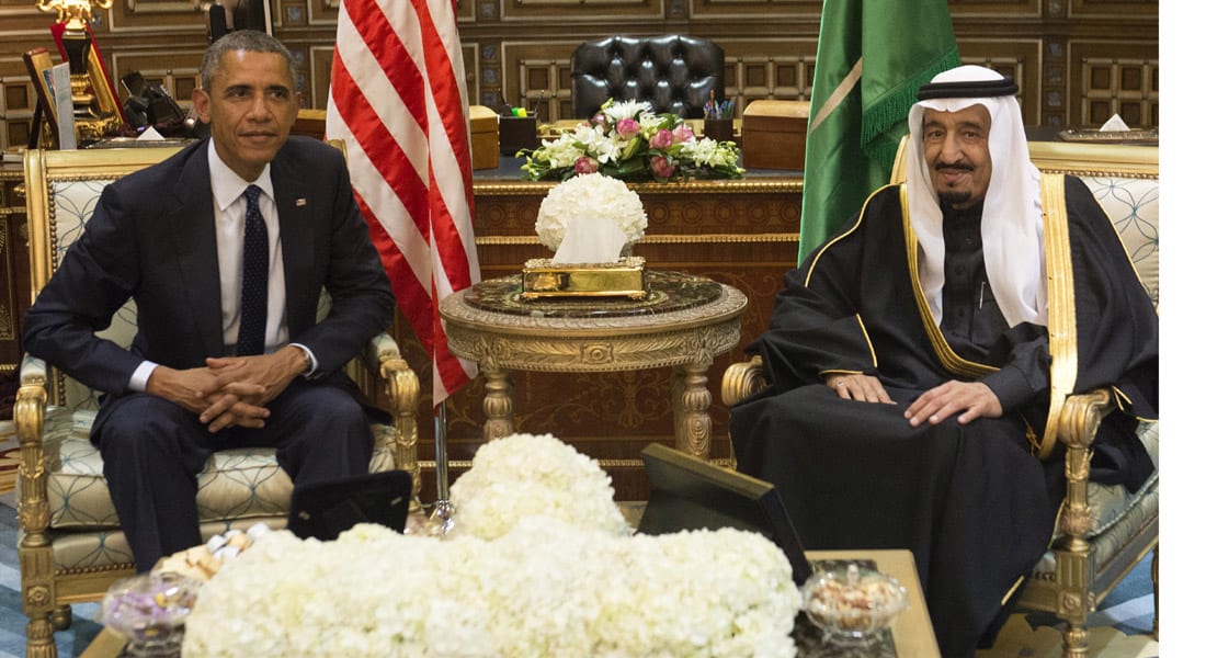 العاهل السعودي لأوباما: آمل أن يكون الاتفاق مع إيران ملزما ويعزز الاستقرار في العالم