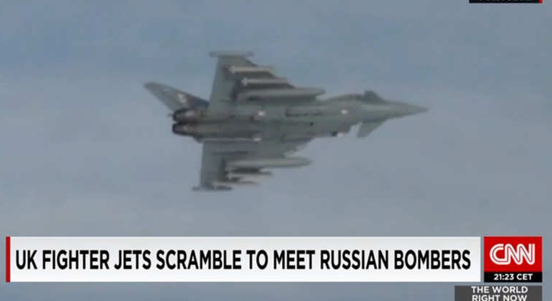مطاردة جوية بين مقاتلات بريطانية وقاذفة روسية قرب المجال الجوي للمملكة المتحدة