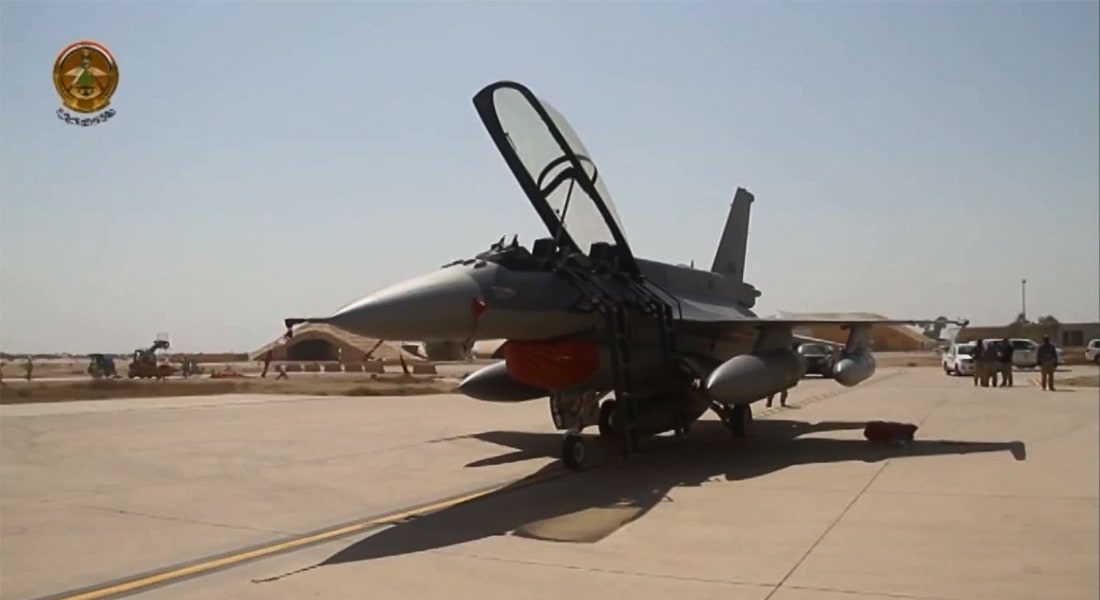 بالفيديو.. وصول مقاتلات الـF-16 الأمريكية للعراق