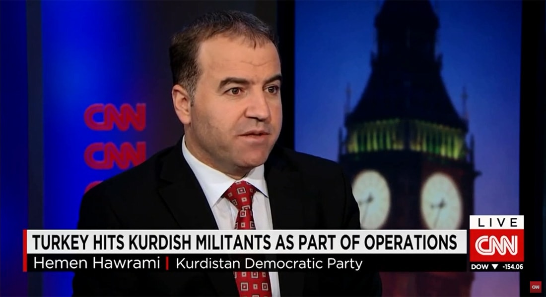 مسؤول بالحزب الديمقراطي الكردي لـCNN: نطلب من الـPKK ضبط النفس.. ونؤيد اتفاق تركيا مع أمريكا لضرب داعش