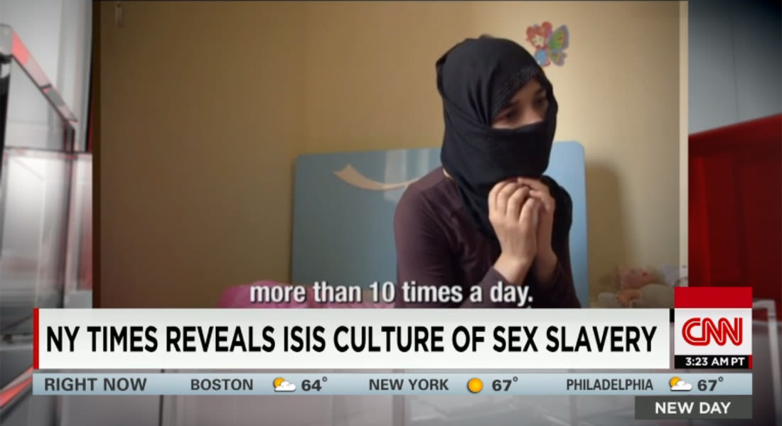تقرير.. عناصر داعش يتذرعون بالقرآن لتبرير اغتصاب الفتيات وأحدهم يخبر فتاة بـ12 من عمرها: ما أفعله يرضي الله