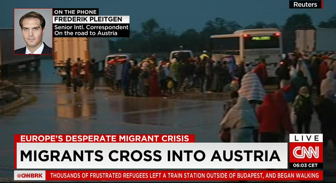 الحكومة المجرية ترسل حافلات لنقل اللاجئين والمهاجرين إلى الحدود والنمسا تتوقع وصول نحو 60 حافلة السبت