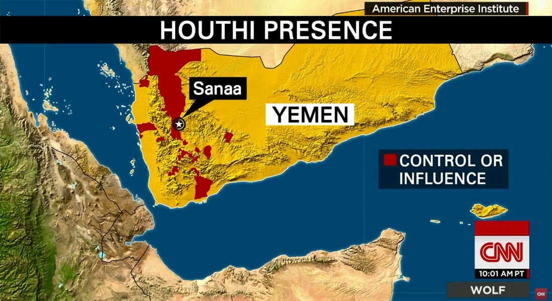 على الخريطة.. مناطق نفوذ جماعة الحوثي في اليمن