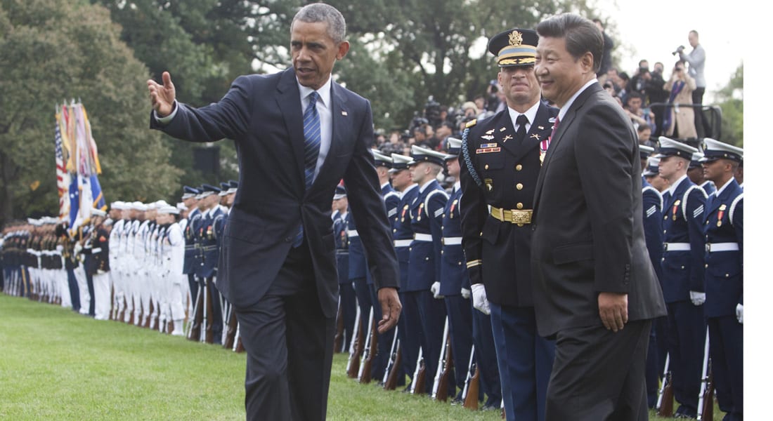 أوباما والرئيس الصيني يتفقان على "قنوات اتصال" لتفادي المواجهة العسكرية.. وعدم دعم القرصنة الإليكترونية  