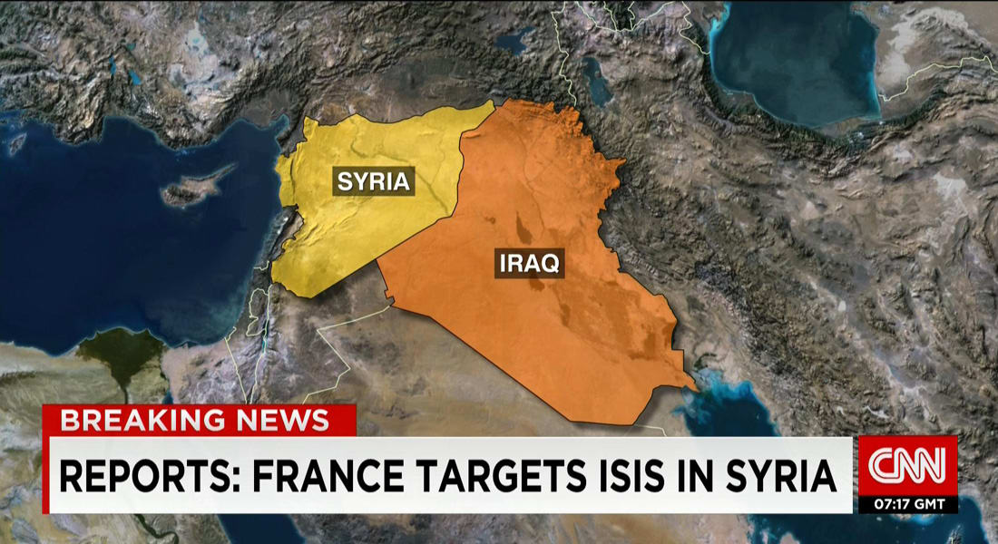 فرنسا تعلن شن أولى غاراتها ضد تنظيم داعش في سوريا