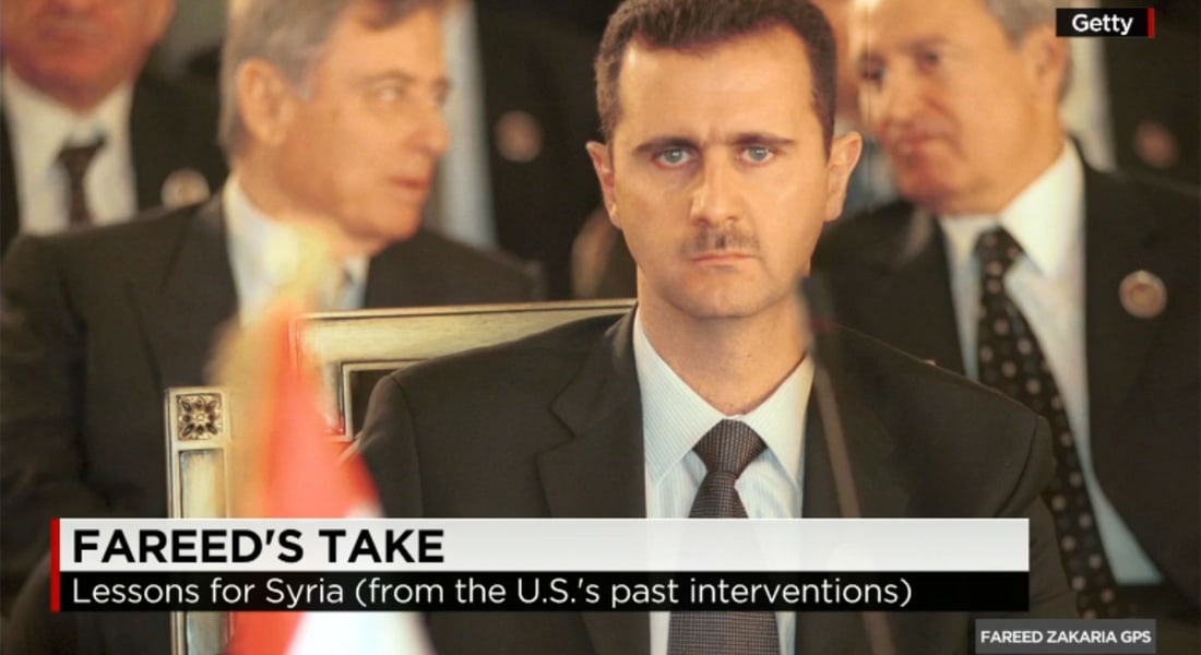 زكريا لـCNN: لنكن صريحين إذا سقط الأسد وسيطر الجهاديون على دمشق فالوضع سيكون أسوأ.. بوتين لديه استراتيجية واضحة وأمريكا والغرب بحالة ارتباك