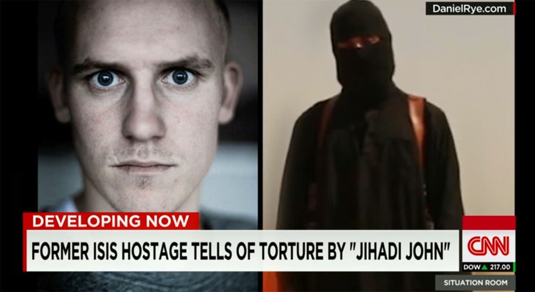 رهينة سابق لدى داعش: محمد اموازي المعروف بـ"الجهادي جون" دفعني لرقص التانغو معه قبل تهديدي بقطع أنفي بكماشة