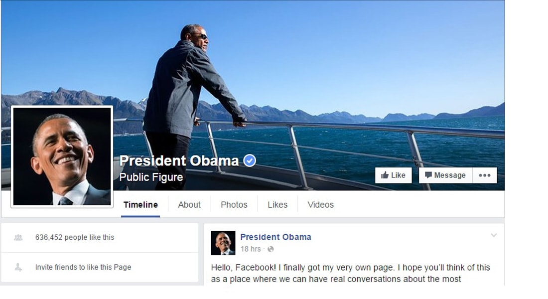 باراك أوباما يطلق صفحته الخاصة على "فيسبوك".. كيف استقبله مؤسس الموقع؟  