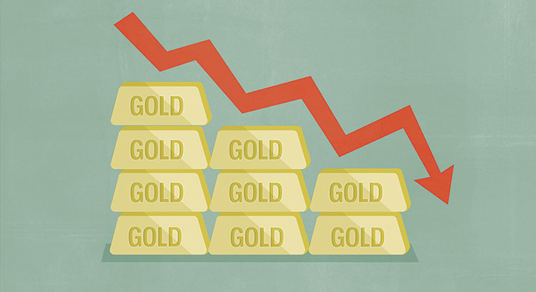 الذهب يشهد أكبر انخفاض بأسعاره منذ ستة أعوام