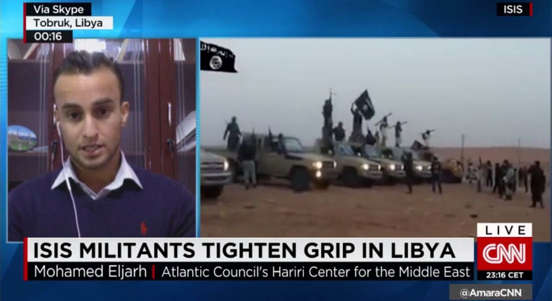 محلل يبين لـCNN المساحات التي يسيطر عليها داعش في ليبيا: التنظيم على مشارف مصراته ويعزز تواجده بالنوفلية