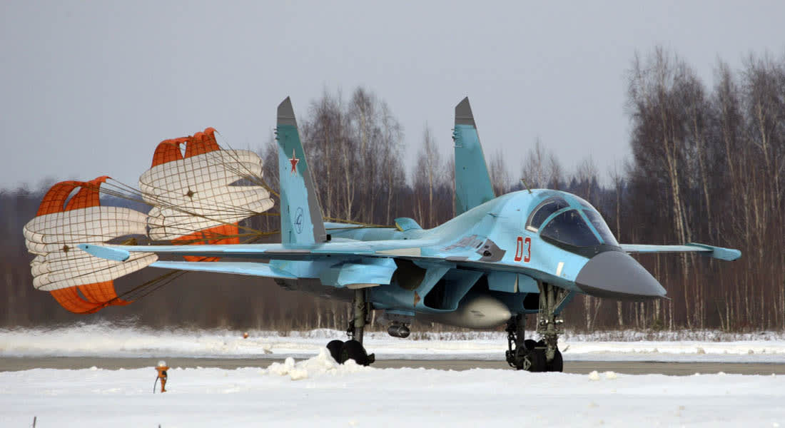روسيا تعلن دخول مقاتلات SU-34 المزودة بصواريخ جو-جو للعمليات في سوريا
