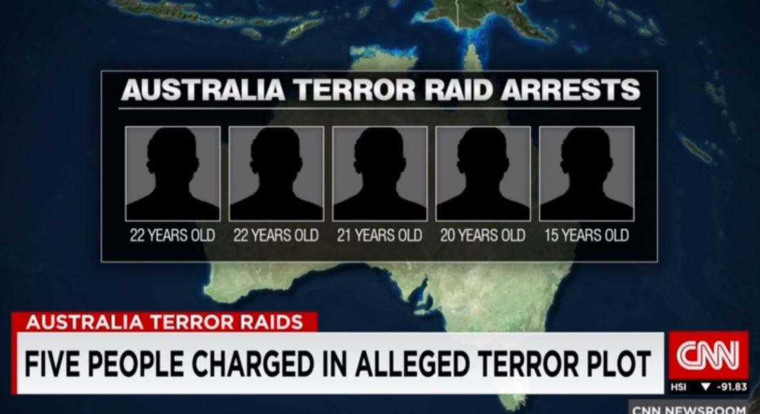 صبي عمره 15 عاماً ضمن مجموعة خططت لمؤامرة إرهابية في أستراليا
