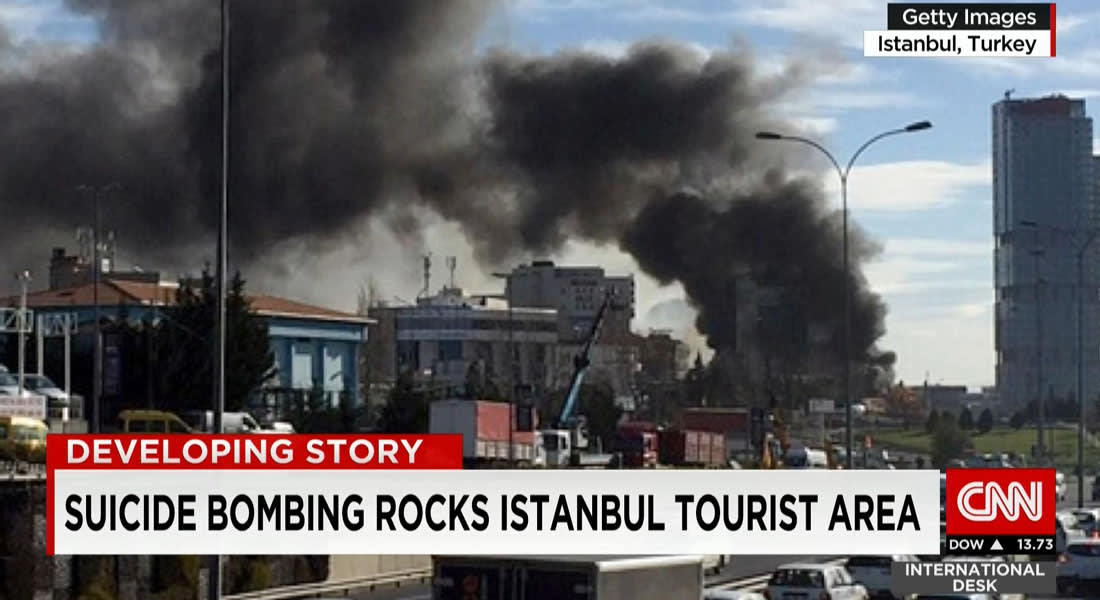 نائب رئيس الوزراء التركي يعلن ارتفاع قتلى تفجير ساحة السلطان أحمد بإسطنبول إلى 10 دون الانتحاري