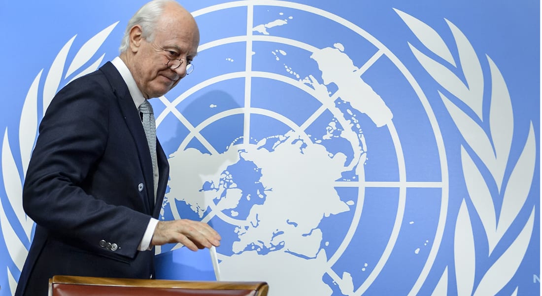 الأمم المتحدة: المفاوضات السورية تبدأ اليوم بلقاء دي مستورا مع وفد نظام الأسد 