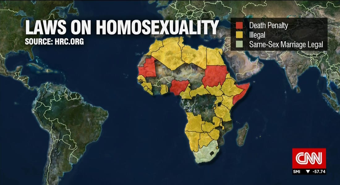 على الخريطة.. قوانين المثلية الجنسية في القارة الأفريقية