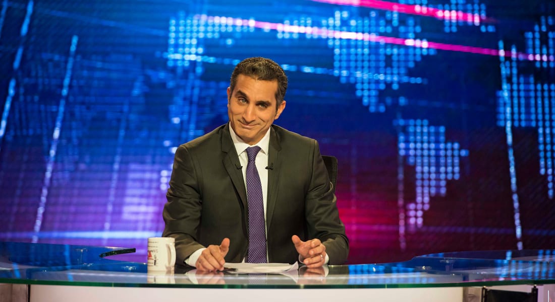 باسم يوسف يسخر من خطاب السيسي: "بلحة" إتكلم.. ويحذر من فتنة بين السعوديين والمصريين