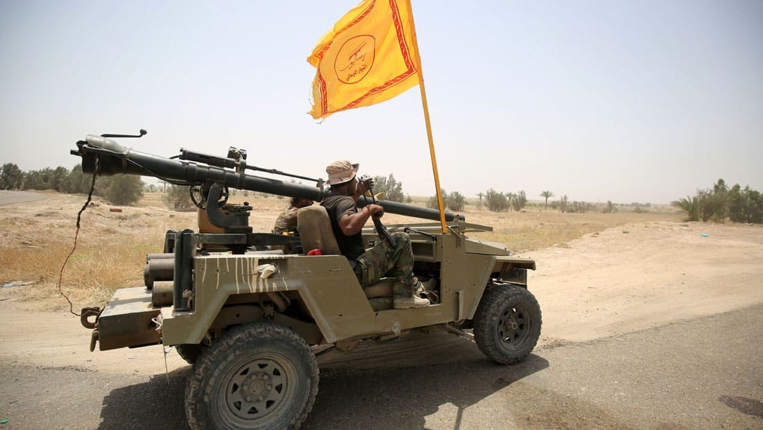 كتائب "حزب الله" العراقي تتولى "إسناد مدفعي وصاروخي" لمحاور الفلوجة واتهام لداعش بإخفاء جثث قتلاه