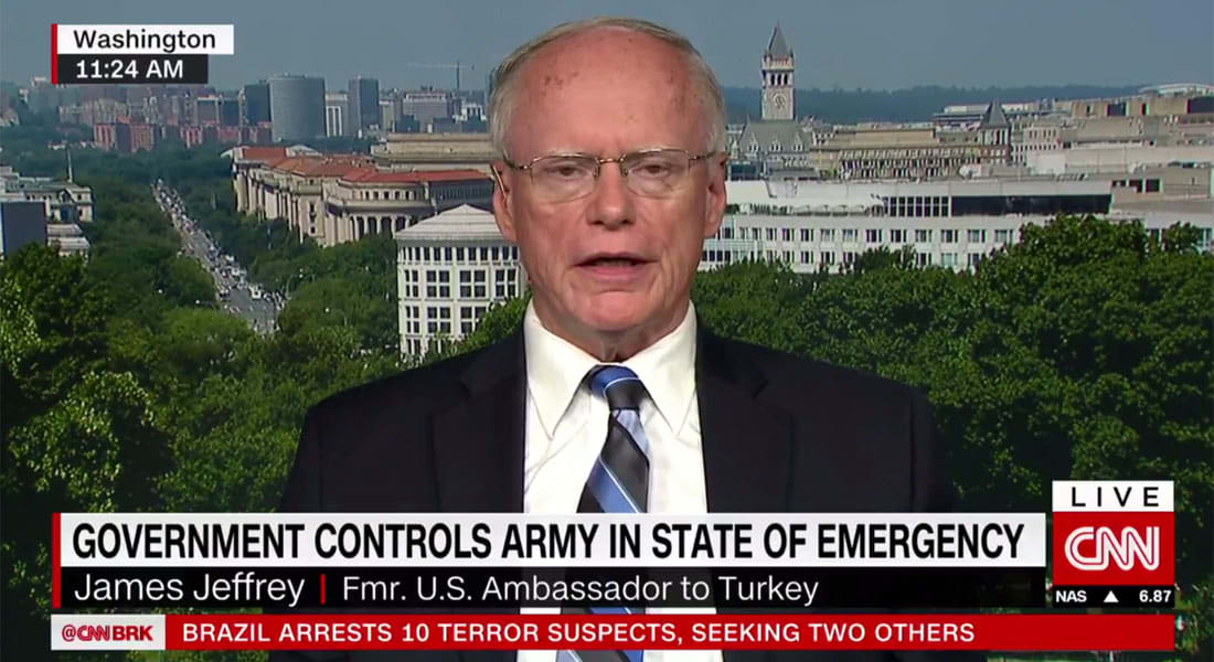 سفير أمريكا السابق بتركيا لـCNN: أردوغان يسير وفق الدستور للآن.. وإعلان الطوارئ صدر عن البرلمان وليس عنه