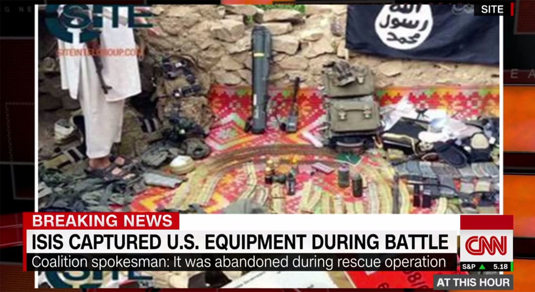 البنتاغون: "داعش" استولى على أسلحة أمريكية بعد انسحاب قواتنا من مواقعها