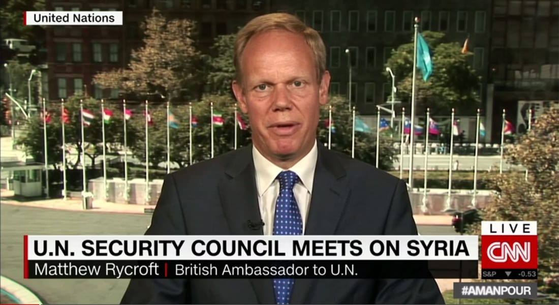 سفير بريطانيا بالأمم المتحدة لـCNN: القصف بسوريا يتعمد العشوائية