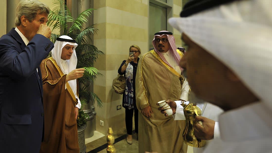 كيري في السعودية: اتفاق على خطة لاستئناف محادثات السلام اليمنية 