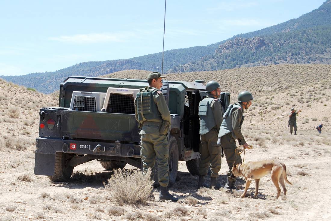 مقتل ثلاثة جنود وإصابة سبعة في هجوم لمجموعة مسلحة غرب تونس